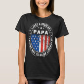 Gewoon een gewone papa verhoogt liberalen VS Ameri T-shirt (Voorkant)