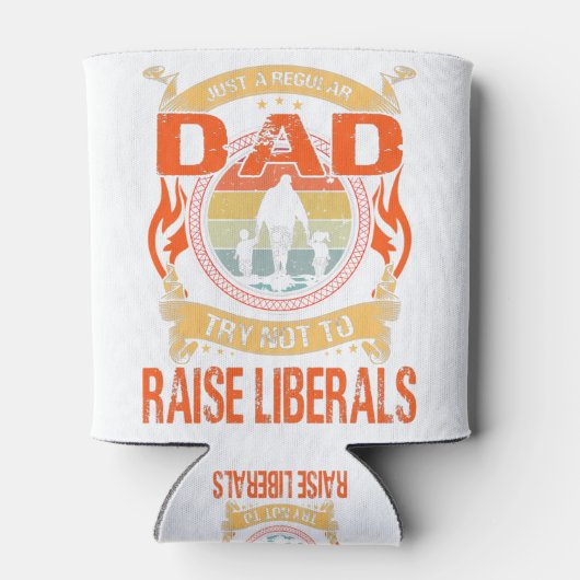 Gewoon een gewone vader die geen liberaal wil opvo blikjeskoeler (Achterkant)