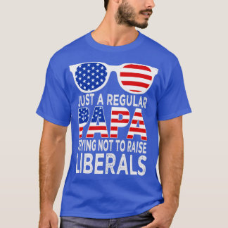 gewoon een gewone vader die niet probeert op te gr t-shirt