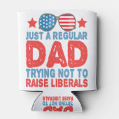 Gewoon een gewone vader die probeert de liberalen  blikjeskoeler (Achterkant)