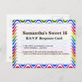 Gewoon een golf - Primair Uitnodiging Briefkaart (Voorkant / Achterkant)