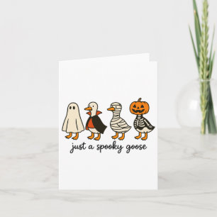 Gewoon een griezelige gans kaart