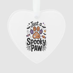 Gewoon een griezelige poot PNG, Hond Halloween Ornament