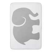 Gewoon een grijze olifant badmat (Voorkant Verticaal)