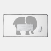 Gewoon een grijze olifant bureaumat (Keyboard & Muis)