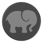 Gewoon een grijze olifant Hockey Puck (Voorkant)
