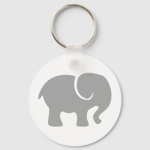Gewoon een grijze olifant sleutelhanger