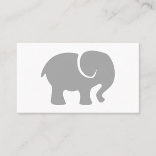 Gewoon een grijze olifant visitekaartje