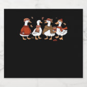 Gewoon een Herfst Goose Oversized T-shirt Sparkling Wijnetiket (Enkel label)