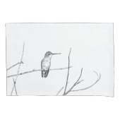 Gewoon een Hummingbird op een stok Kussensloop (Voorkant-Links)