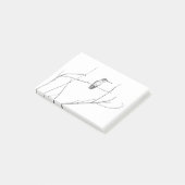 Gewoon een Hummingbird op een stok Post-it® Notes (Schuin)