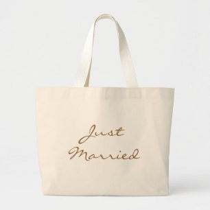 Gewoon een huwelijksband grote tote bag