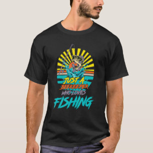 Gewoon een imker die van vissen houdt t-shirt