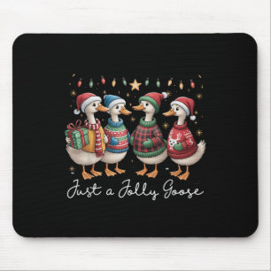 Gewoon een Jolly Goose Funny Goose Santa Reindeer  Muismat