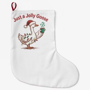 Gewoon een Jolly Goose Kerstgans Drink Matcha Grote Kerstsok