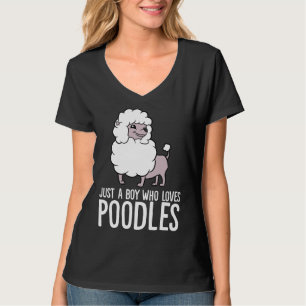 Gewoon een jongen die gek is op poodles Funny Pood T-shirt