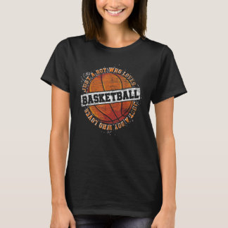 Gewoon een jongen die houdt van basketbalspeler Sp T-shirt