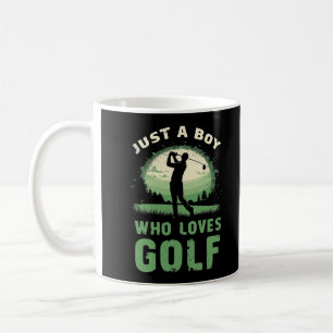 Gewoon een jongen die houdt van golfclub golfer go koffiemok