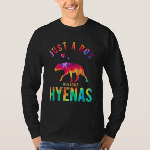 Gewoon Een Jongen Die Hyena's Liefheeft Hyena Hy T-shirt