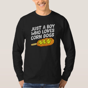 Gewoon Een Jongen Die Maan Mais Honden Voedsel Kor T-shirt