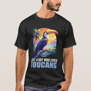 Gewoon een jongen die toekans liefheeft. Toekans T T-shirt