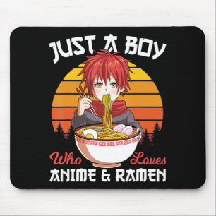 Gewoon een jongen die van Anime houdt en van Ramen Muismat