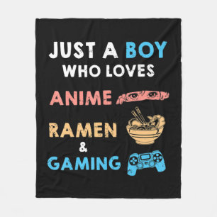Gewoon een jongen die van Anime Ramen houdt en Gam Fleece Deken