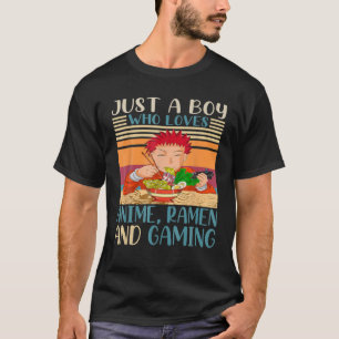 Gewoon een jongen die van Anime Ramen houdt en van T-shirt