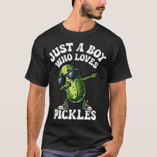 Gewoon Een Jongen Die Van Augurken Houdt Grappige  T-shirt