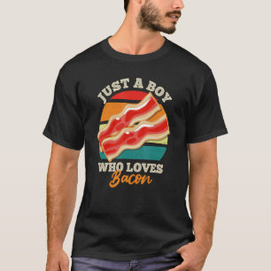 Gewoon een jongen die van Bacon Bacon Bacon houdt T-shirt