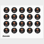 Gewoon een jongen die van basketbal houdt - Basket Ronde Sticker (Vel)