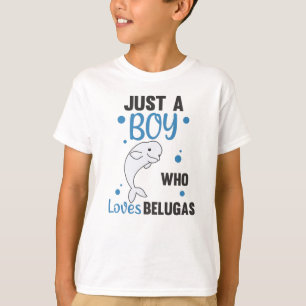 Gewoon een jongen die van Belugas Sweet Beluga Wha T-shirt
