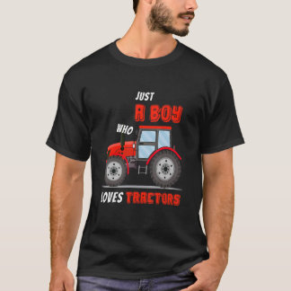 Gewoon een jongen die van Boerderij 3 houdt T-shirt