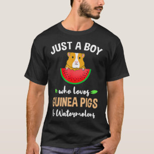 Gewoon een jongen die van cavia's en watermeloenen t-shirt
