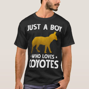 Gewoon een jongen die van Coyotes Dierenvrienden h T-shirt