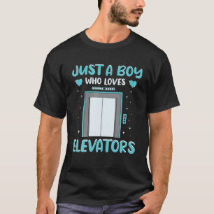 Gewoon een jongen die van de lift houdt voor techn t-shirt