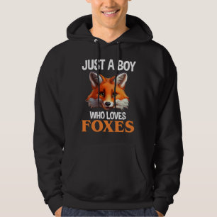 Gewoon een jongen die van foxes houdt hoodie
