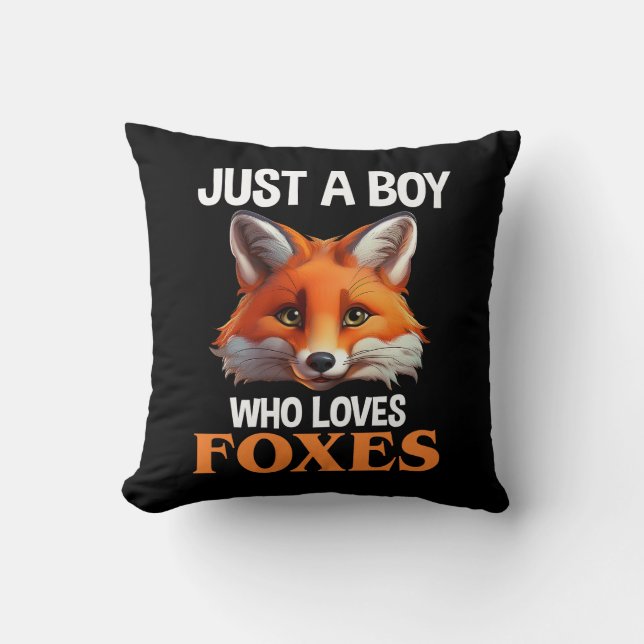 Gewoon een jongen die van foxes houdt kussen (Voorkant)
