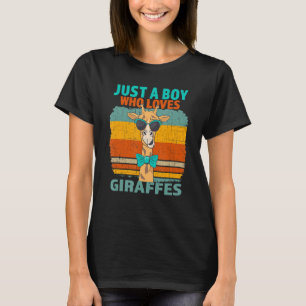 Gewoon een jongen die van Giraffe houdt... grappig T-shirt