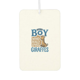 Gewoon Een Jongen Die Van Giraffen Houdt Vintage S Luchtverfrisser