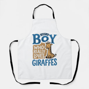 Gewoon Een Jongen Die Van Giraffen Houdt Vintage S Schort