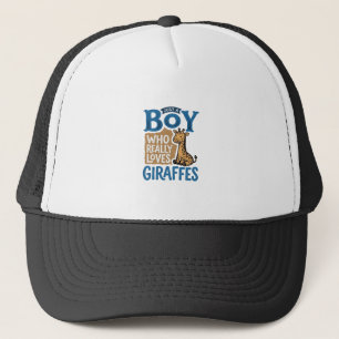 Gewoon Een Jongen Die Van Giraffen Houdt Vintage S Trucker Pet