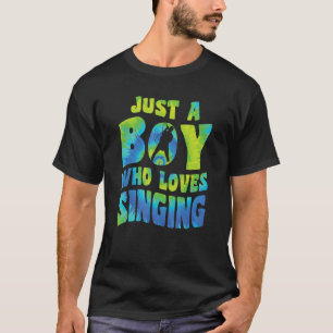Gewoon een jongen die van het zingen van Singer Qu T-shirt