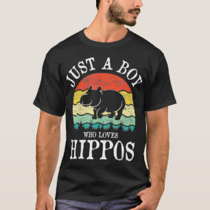 Gewoon een jongen die van Hippos houdt T-shirt