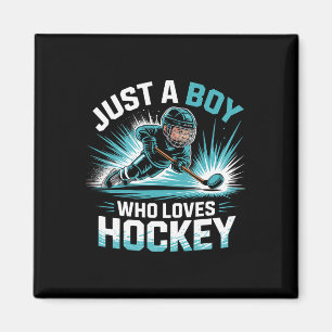 Gewoon een jongen die van hockey houdt _2 magneet