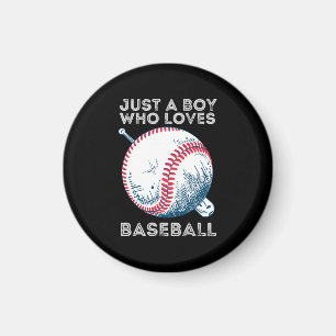 Gewoon een jongen die van honkbal houdt magneet
