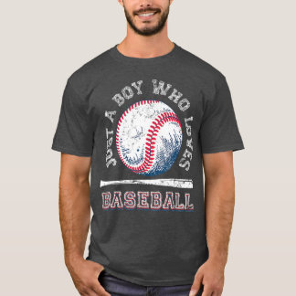 Gewoon een jongen die van honkbal houdt t-shirt