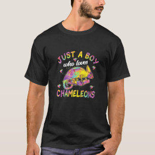 Gewoon Een Jongen Die Van Kameleons Houdt T-shirt