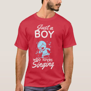 Gewoon een jongen die van Karaoke Singer Music hou T-shirt