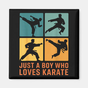 Gewoon Een Jongen Die Van Karate Martial Arts Kara Magneet